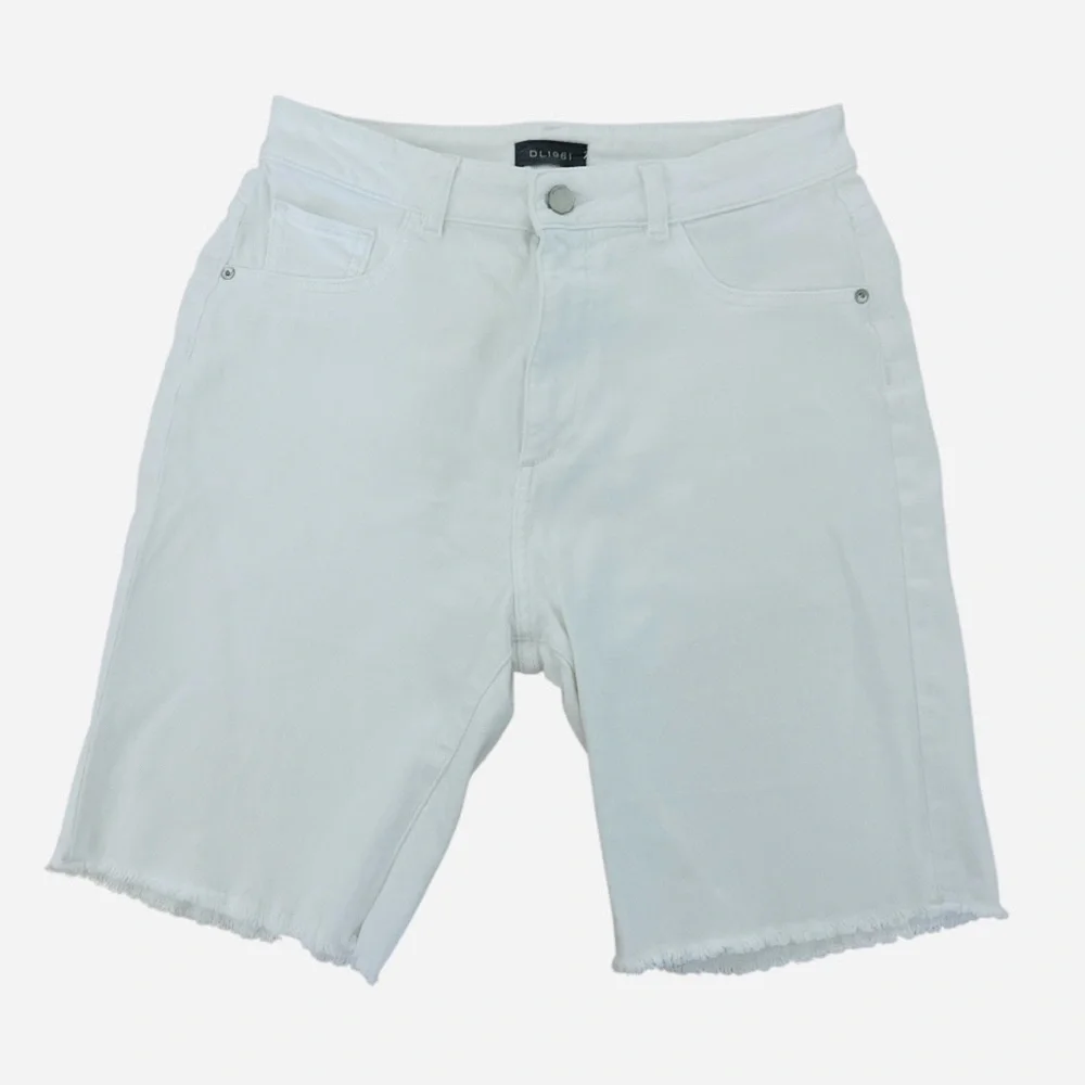 DL1961 Women’s White Jeans Bermuda High Rise Vintage Straight Shorts Size 27